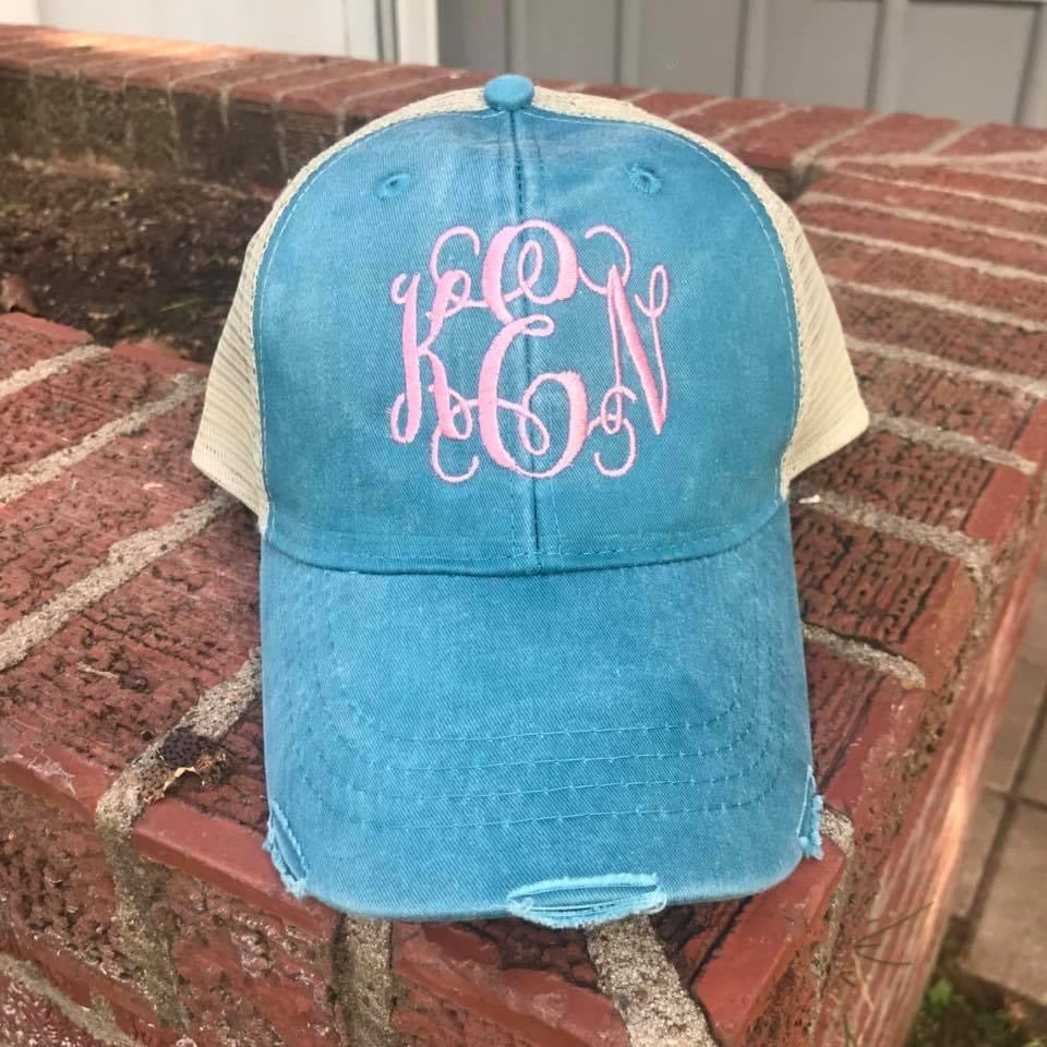 Monogrammed Hat, Monogrammed Adams hat, monogrammed baseball cap