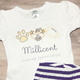 Vintage Cheerleader Football Trio