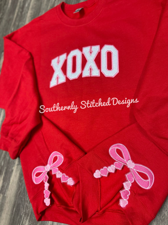 XOXO Side Bow Sweatshirt (Toddler)