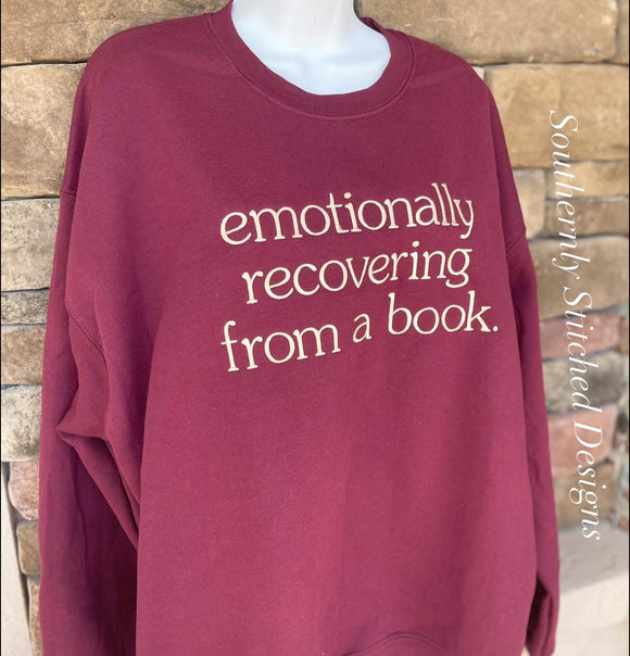 Emotionally Recovering From a Book Sweatshirt