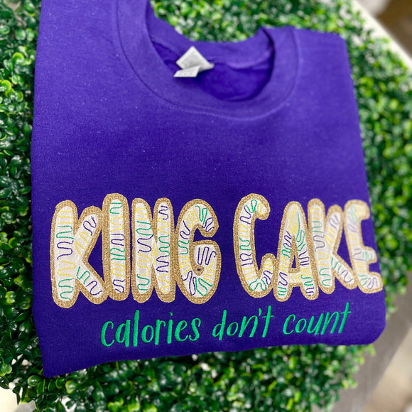 King Cake Calories Don’t Count Sweatshirt