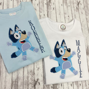 Blue Dog Applique🩵