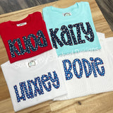 Surprise Patriotic Name Applique