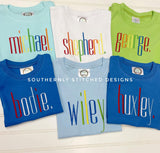 Tall Block Rainbow Name