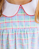 Primary Plaid Jumper Set