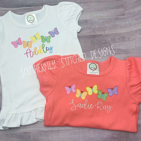 Colorful Butterfly Line