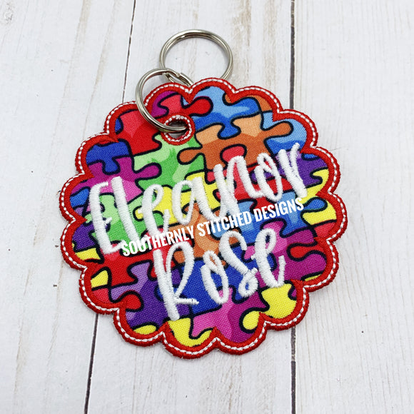 Autism Awareness Embroidered Tag