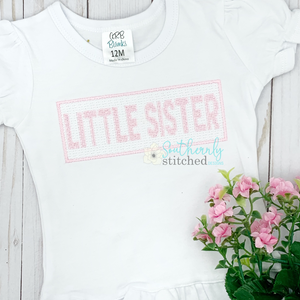 Little Sister Faux Smocked