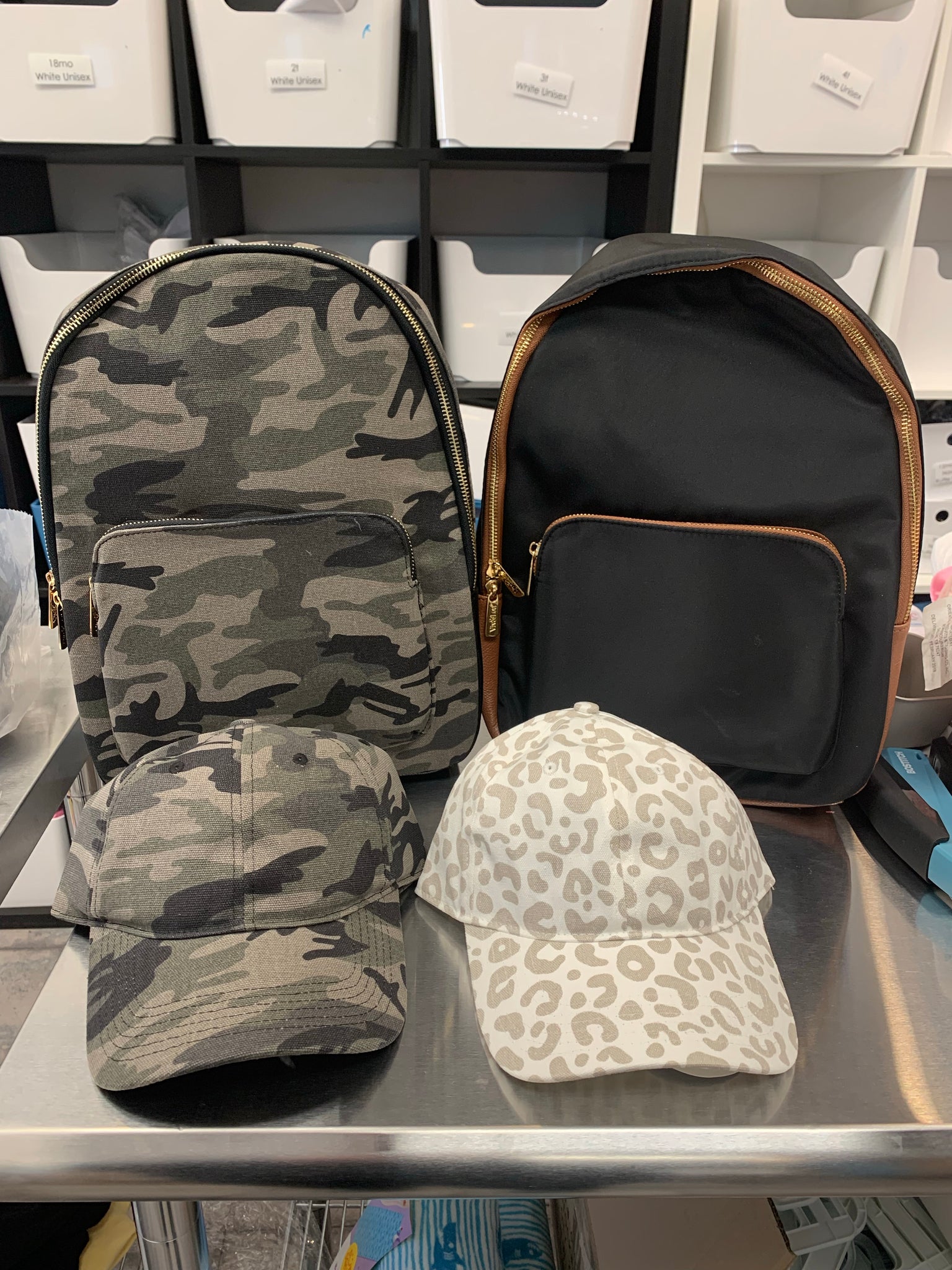 Adult Backpack Camo with Monogram