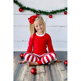 Striped Christmas Pajamas w/ Monogram