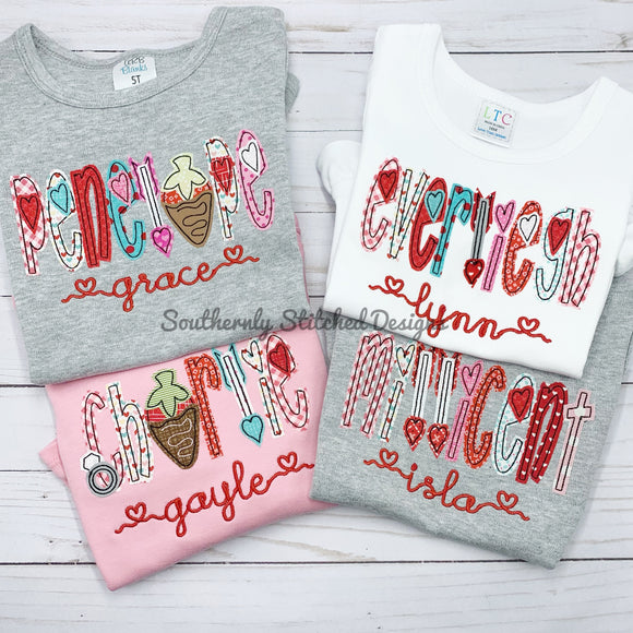 Valentine's Day Sugar Cakes *COLORED Shirt ONLY*