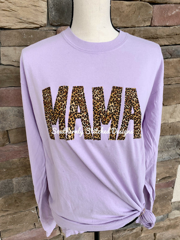 Lilac MAMA Shirt- Long Sleeve