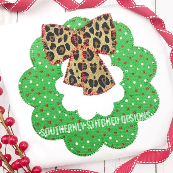 Leopard Christmas Wreath