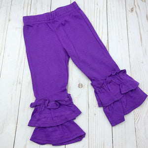 Purple Ruffle Pants