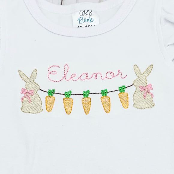 Girl Bunny Easter Banner